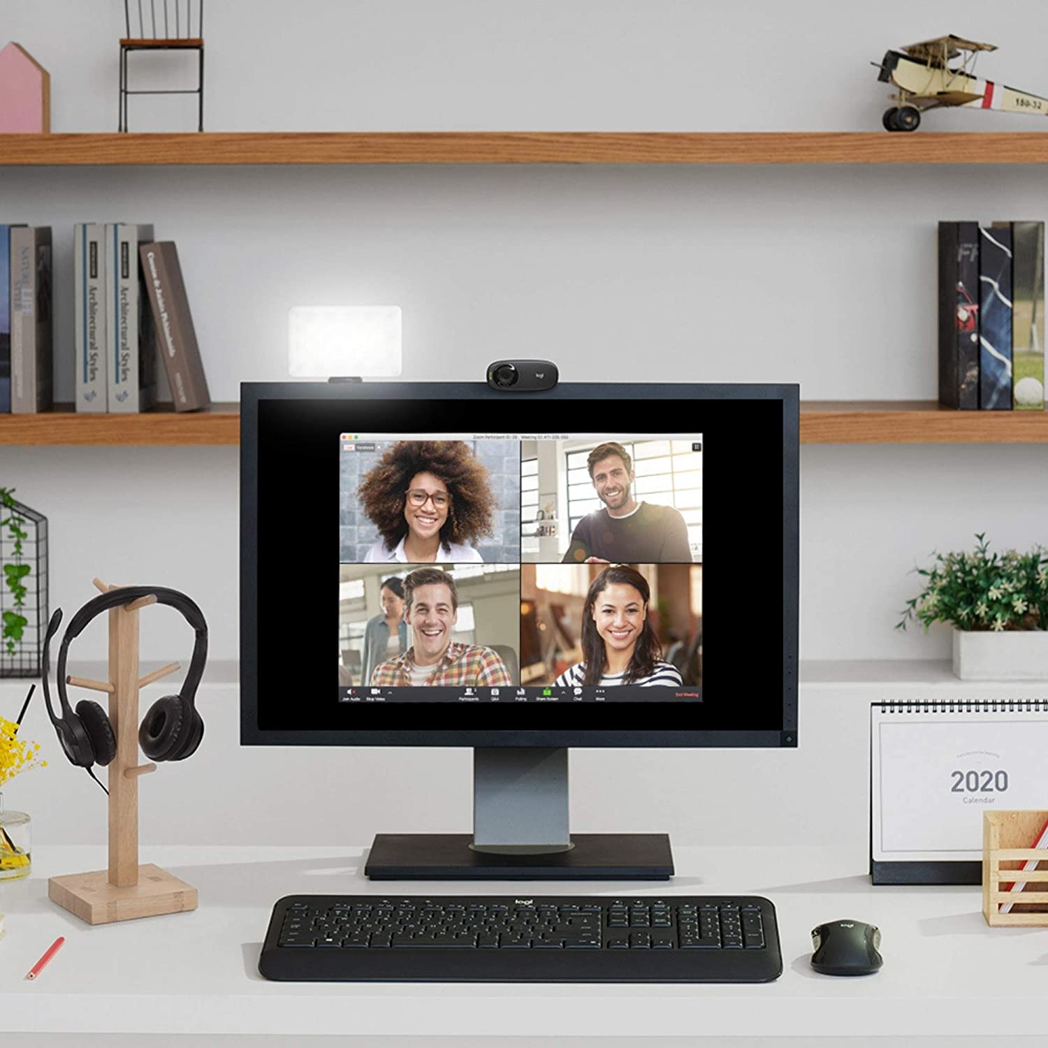 Professional Home Office Setup for Remote Work & Video Conferencing