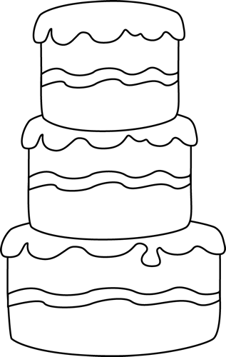 Free Printable Cake Coloring Page for Kids and Adults
