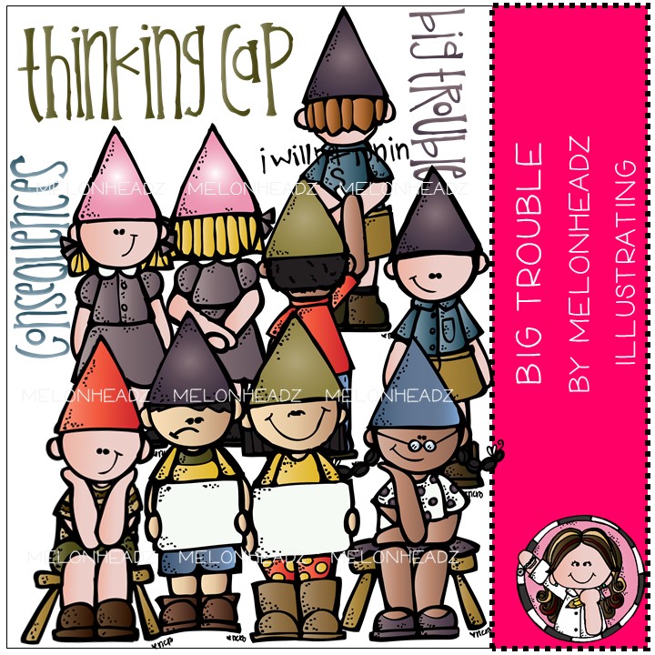 Thinking Cap Clip Art - Problem-Solving Visuals for Classroom Use