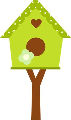 Cute Illustrated Birdhouse - Free Clipart for Garden & Craft Projects