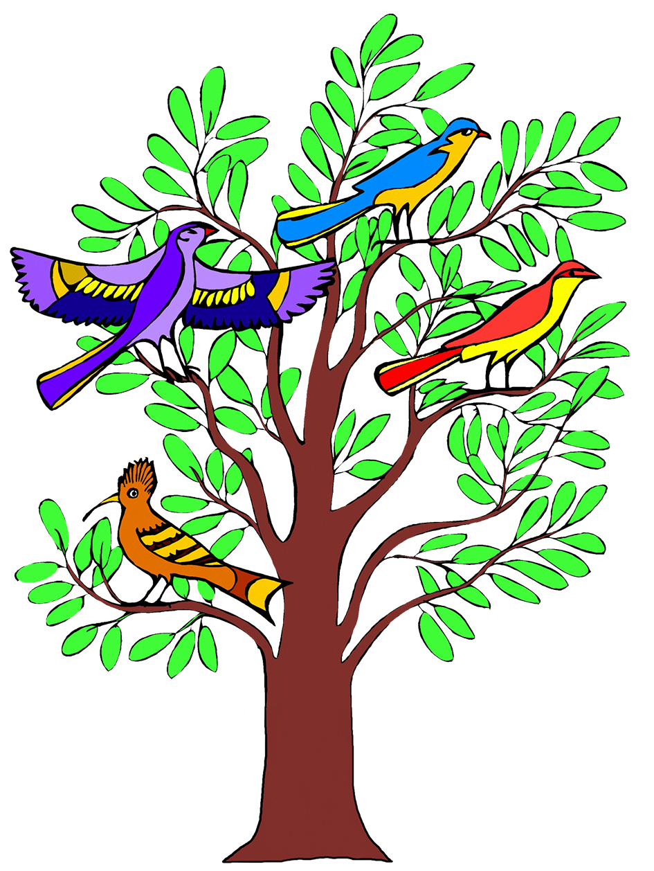 bird treess - Clip Art Library