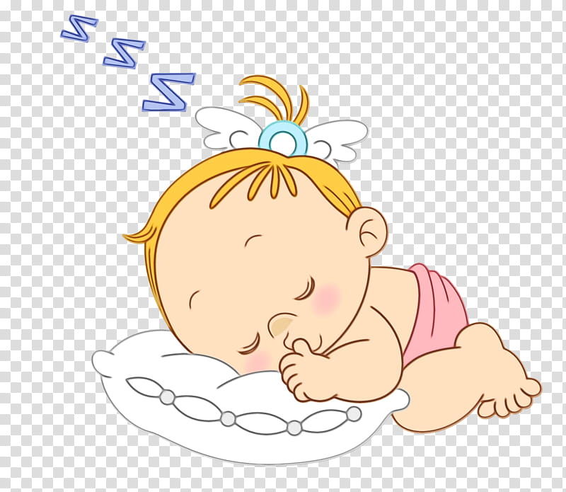 Cute Sleeping Baby Illustration - Free PNG Clipart for Parenting & Nursery Sites