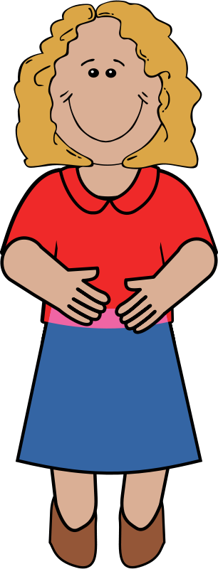 Friendly Cartoon Girl Illustration for Educational and Children’s Content