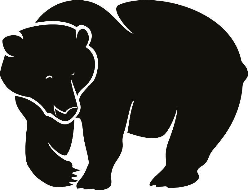 Black Bear with Fish - Wildlife Illustration for Conservation & Education