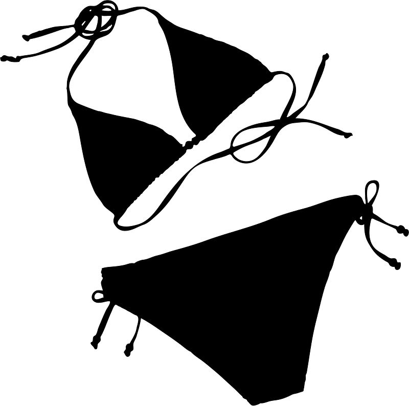 Premium Vector Bikini Swimsuit Sketch Clipart Summer Clothes Clip
