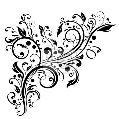 filigree flowers - Clip Art Library