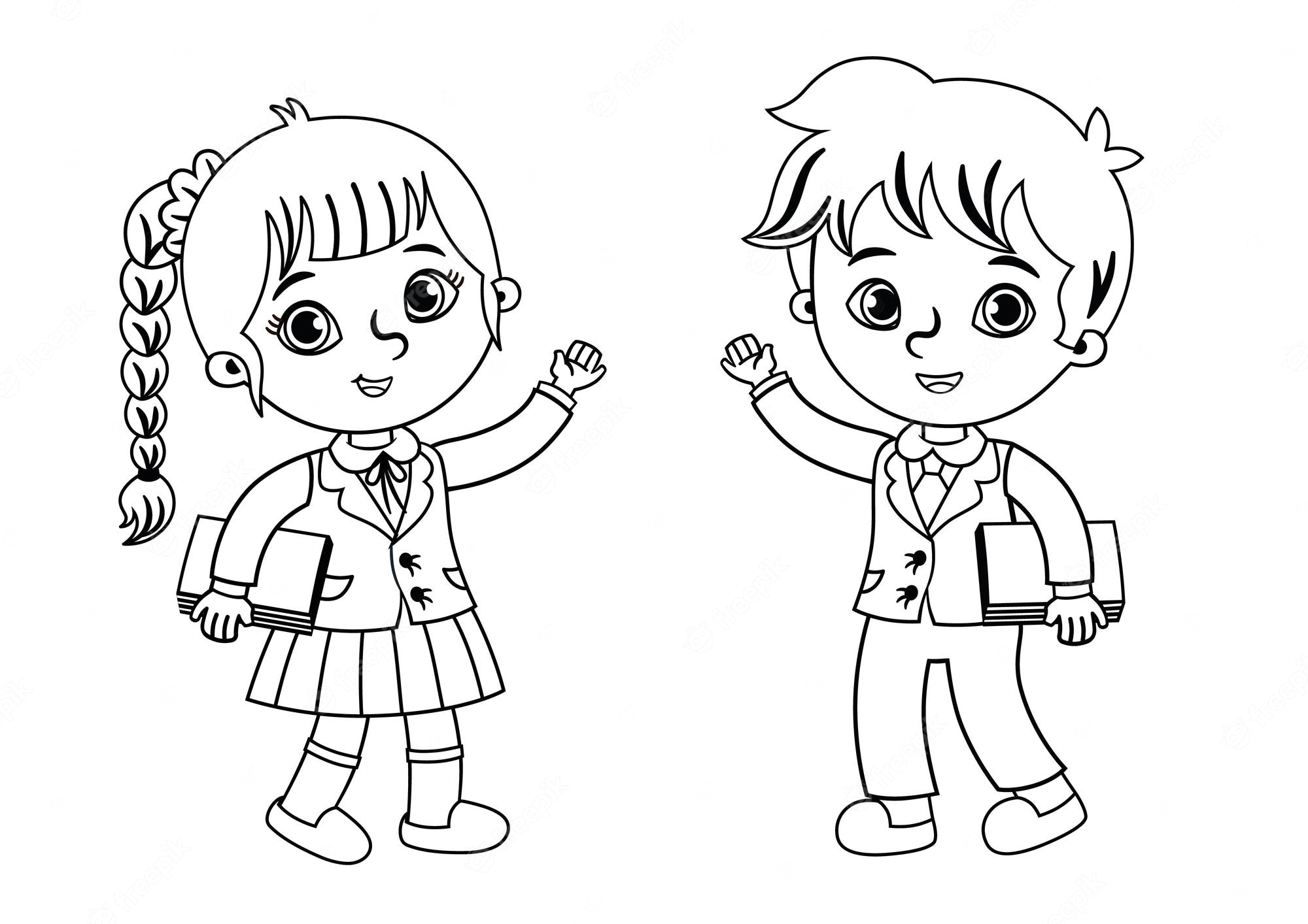 White Cartoons Clip Art Library