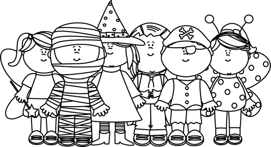 black and white halloween - Clip Art Library