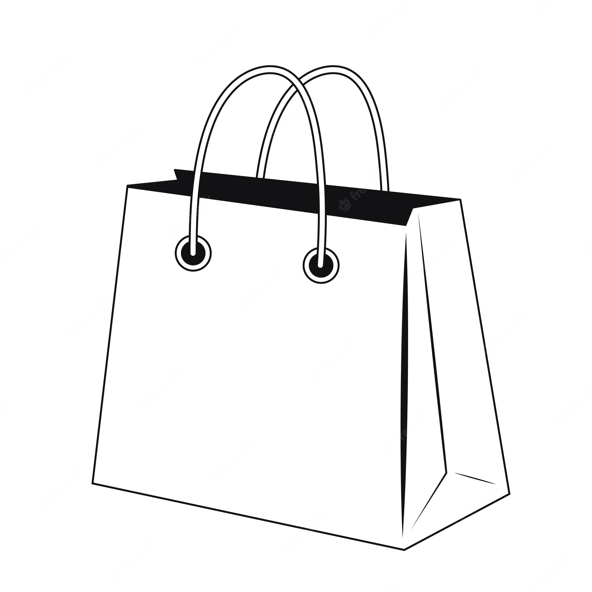 white bags - Clip Art Library
