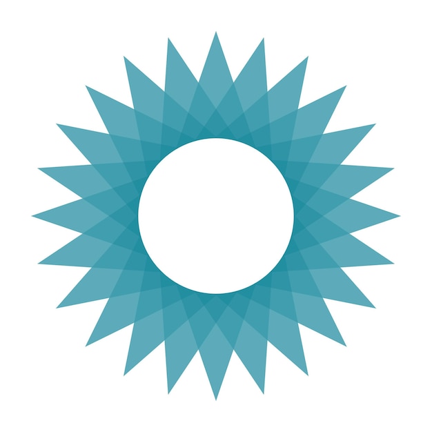 Starburst Logo Design - Modern Geometric Icon for Branding
