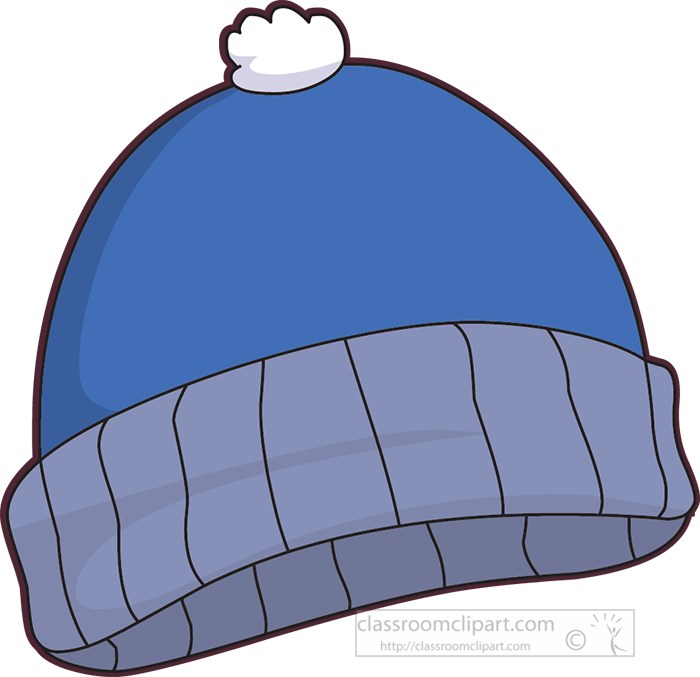 Blue Winter Beanie Hat Clipart - Free Download for Educational Use
