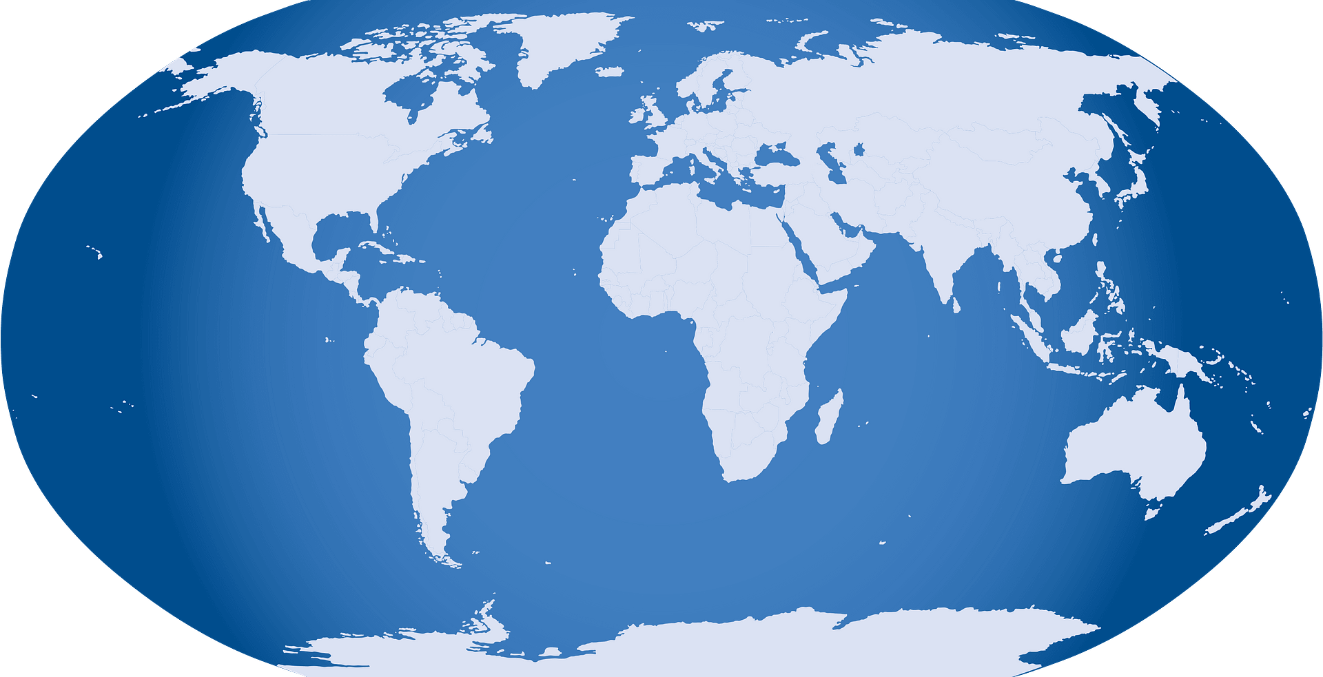 Карта материков на глобусе