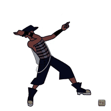 Dynamic Dance Pose Illustration - Free Clipart & SVG Asset