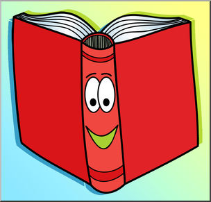 Friendly Cartoon Book Illustration for Educational and Children’s Content