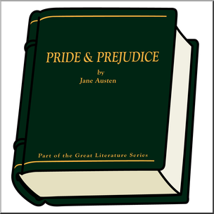 Green hardcover edition of "Pride & Prejudice" by Jane Austen, part of the Great Literature Series, shown open.