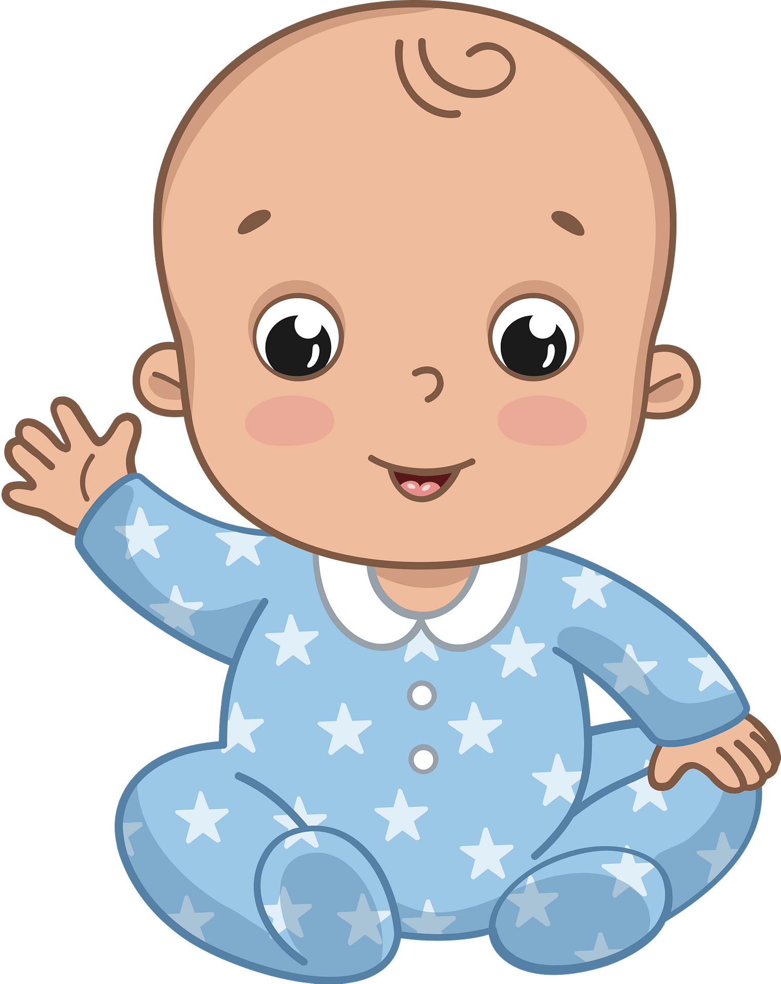 Isolated Cute Baby Boy Clipart Vector Design 5253734 Vector Art at