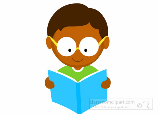 boy reading - Clip Art Library