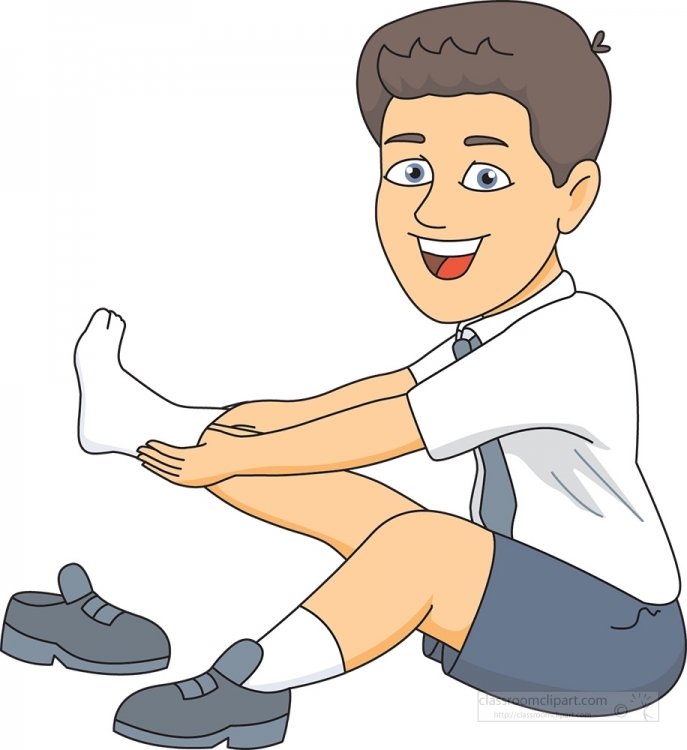Socks and Shoes - Clip Art Library