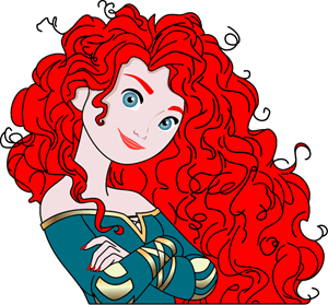 Free Princess Merida Brave Clip Art Princesa Merida Cute Png Brave ...