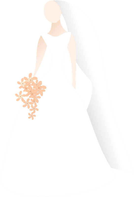 Bride Bridal Wedding Dress Silhouette Woman Design by AtStockIllustration  #1793095