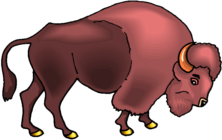 American Bison Illustration - Free Clipart for Educational and Design Use