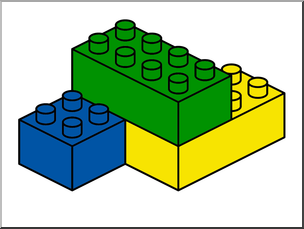 BUILDING BLOCKS Clip Art / Building Bricks Clipart Downloads / Kids Toy ...