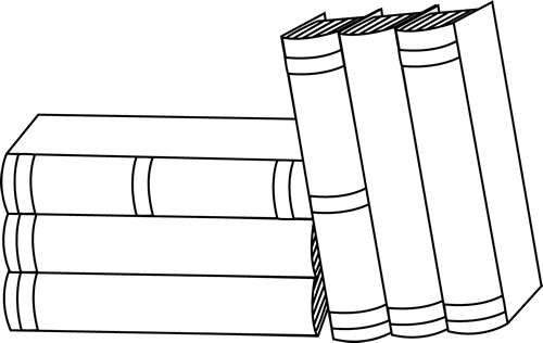 Classic Book Stack Illustration - Free Clipart for Educational & Literary Sites