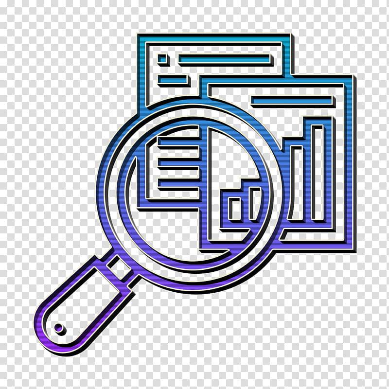 Magnifying glass inspecting documents and bar charts, symbolizing data analysis or document review.