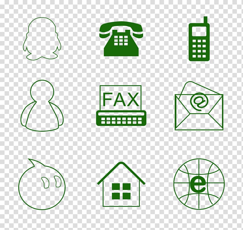 Contact & Communication Icons Set - Free Vector Graphics