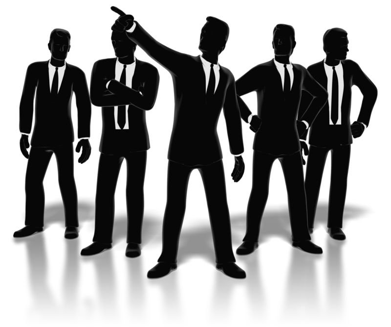 Leadership Team Silhouette - Strategic Business Vision and Direction