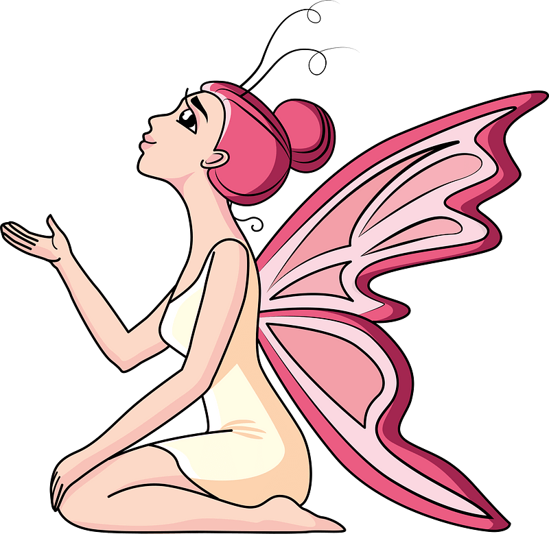 Butterfly Fairy Girls Clip Art Library