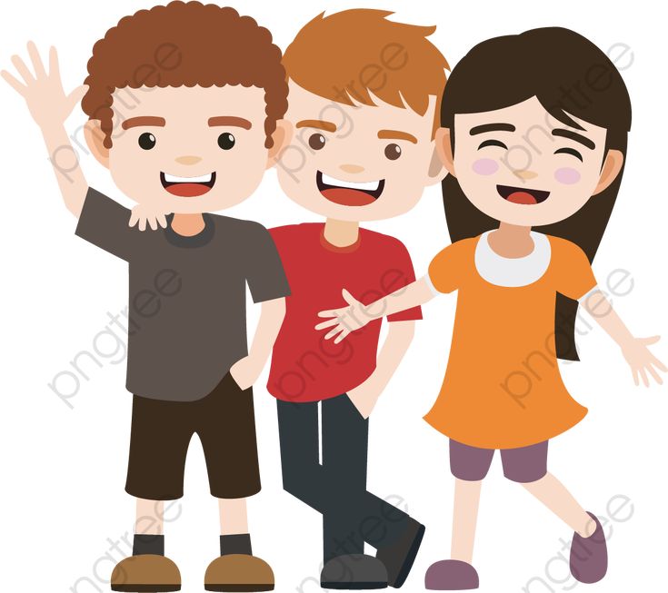 Happy Kids Cartoon Illustration for Educational and Family Content
