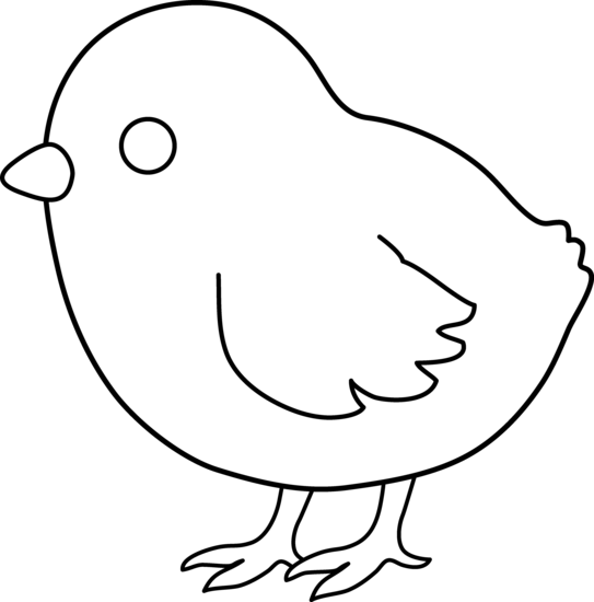 Cute Chick Illustration - Free Vector Clipart for Spring and Easter Designs