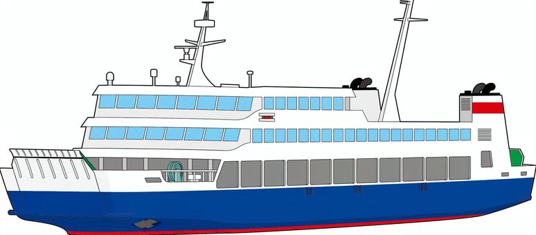 Modern Passenger Ferry Illustration - Vessel Design & Features