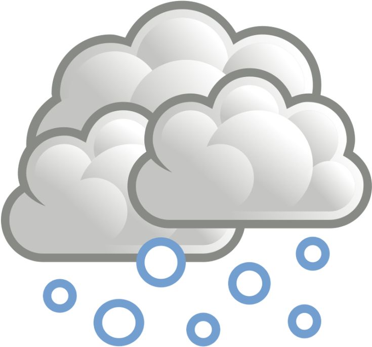Gray cloud with blue-rimmed white raindrops falling, representing light to moderate rainfall.