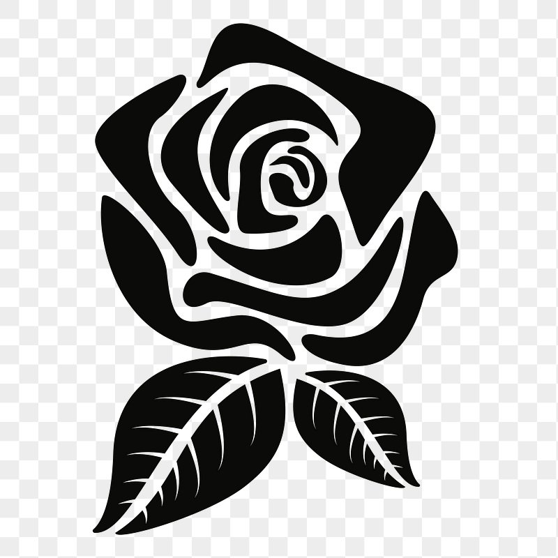 Rose Svg Rose Clipart Rose Clip Art Rose Silhouette Rose Svg Cut File ...