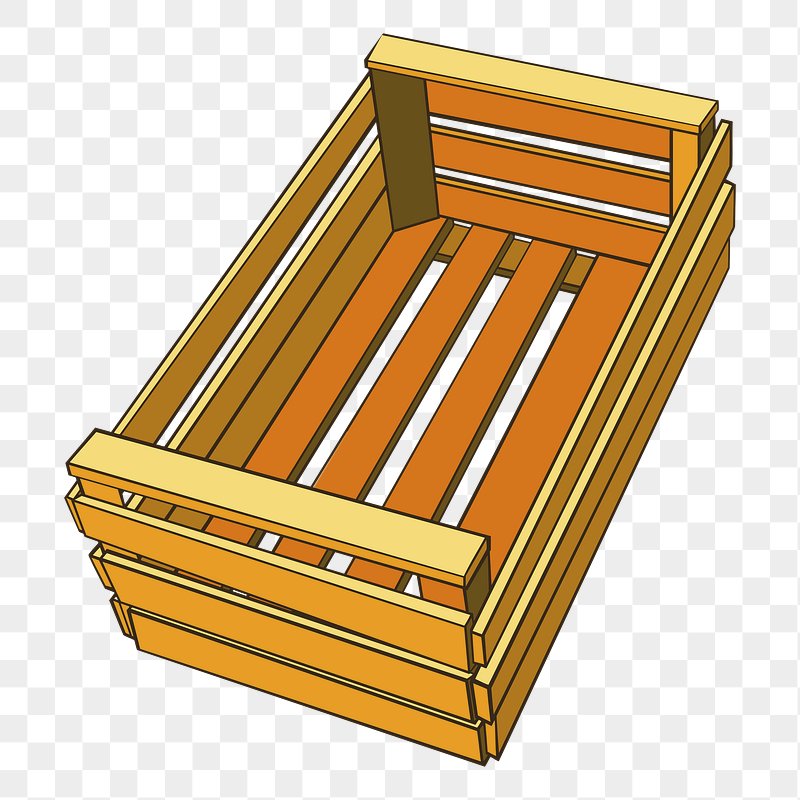 wooden box clip art