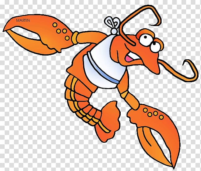 Martin the Lobster - Fun Seafood Character Illustration