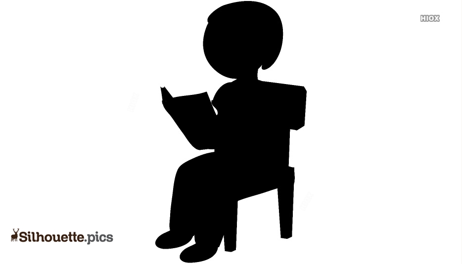 Reading Silhouette Illustration - Free Vector Clipart