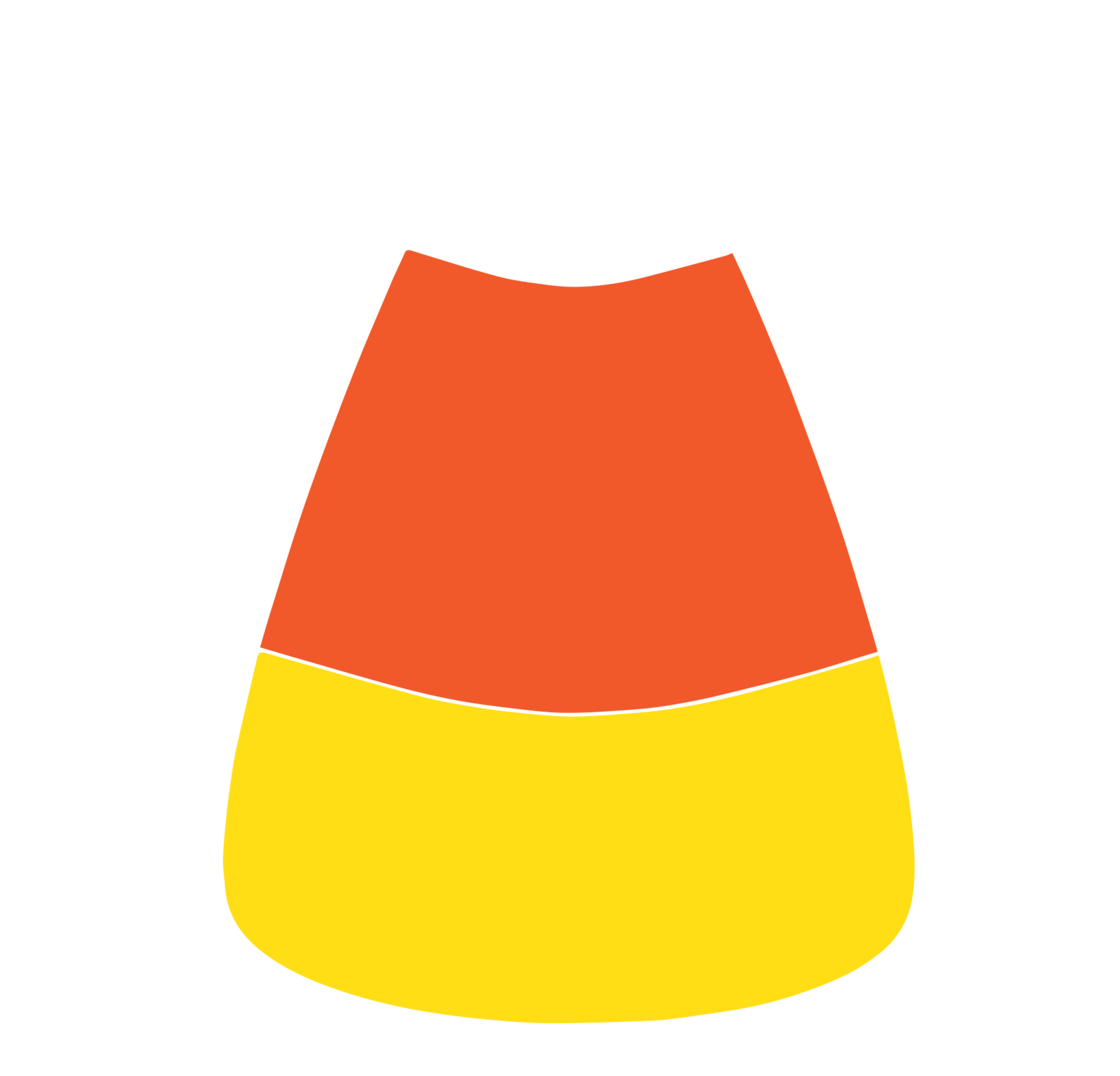 Candy Corn Icon - Sweet Halloween Treat Illustration
