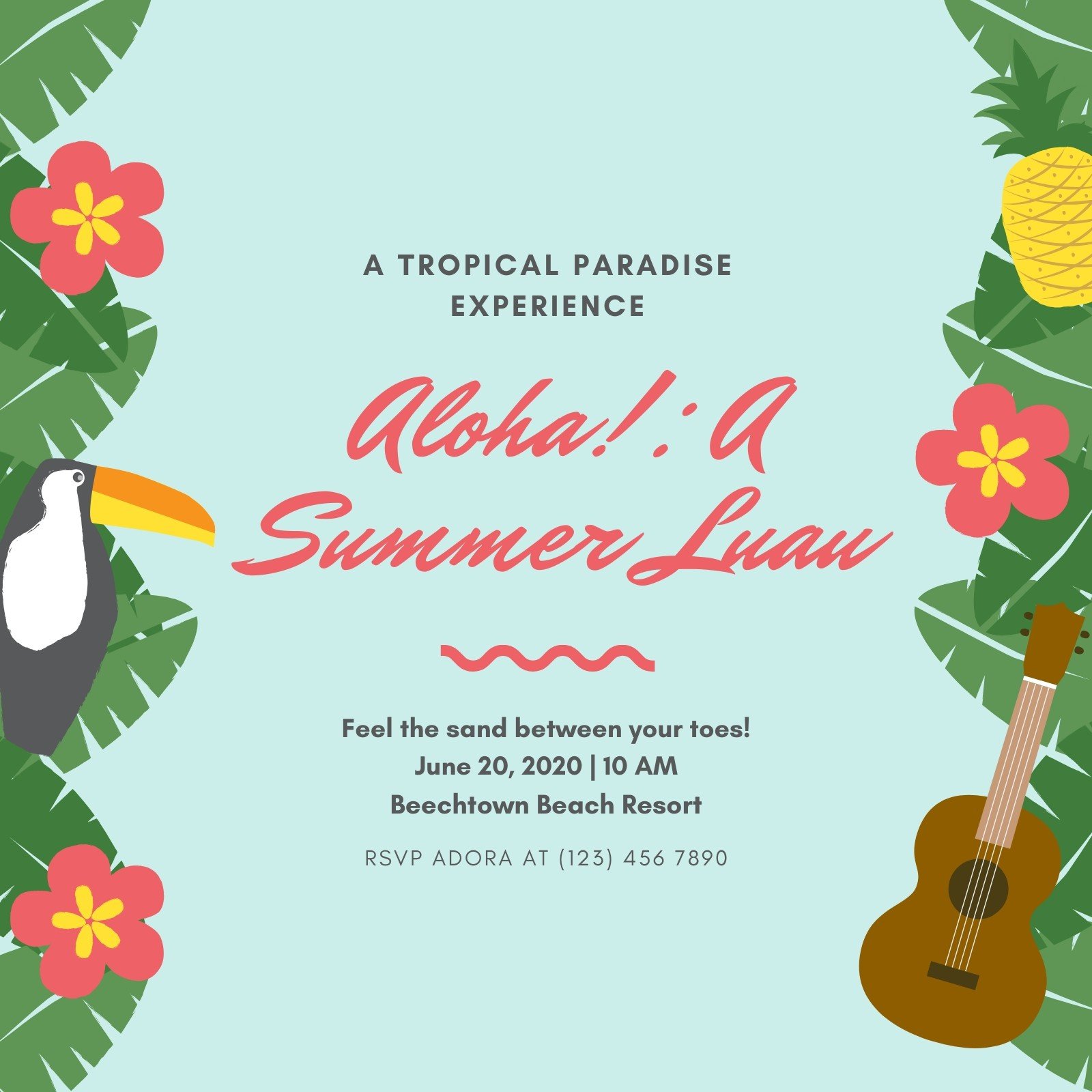 Aloha! A Summer Luau - Tropical Paradise Experience at Beechtown Beach Resort