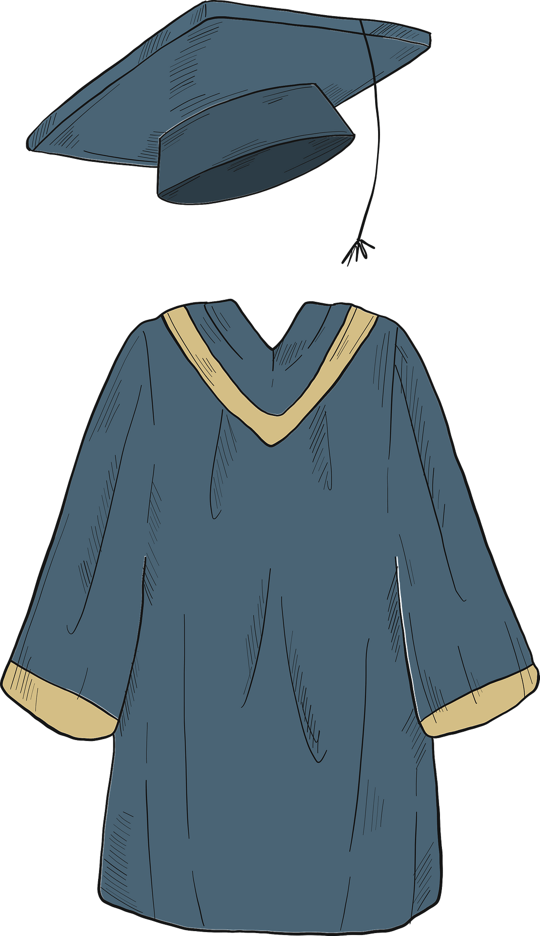 cap and gown - Clip Art Library
