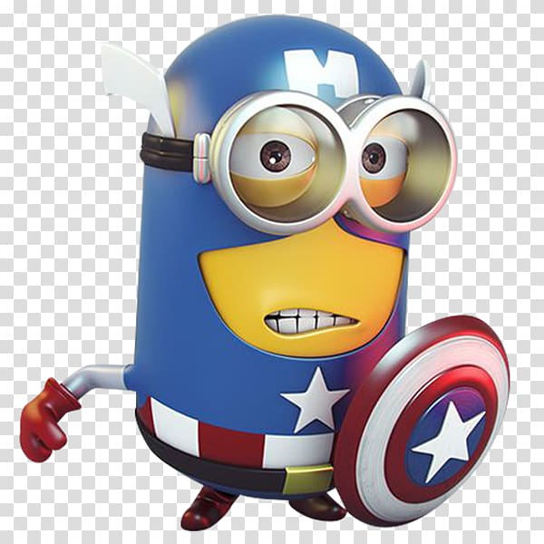 Minion as Captain America - Fun Superhero Mashup Character