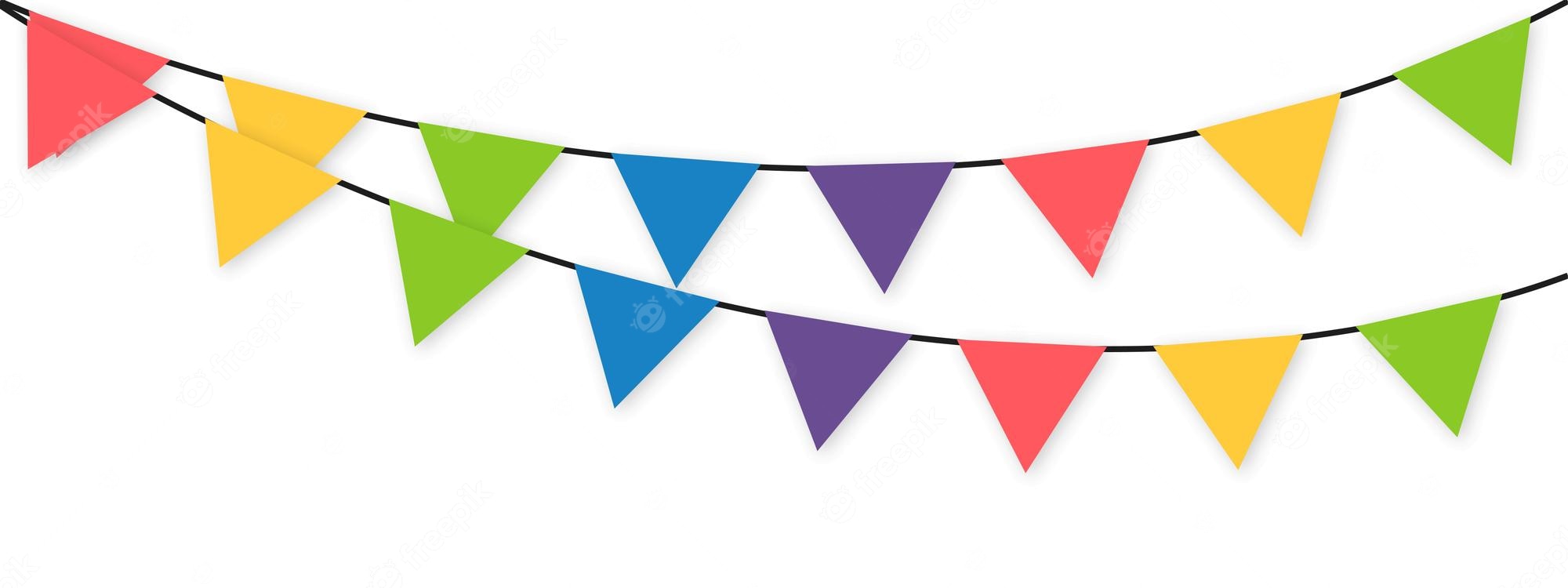 Carnival garland with flags Royalty Free Vector Image - Clip Art Library