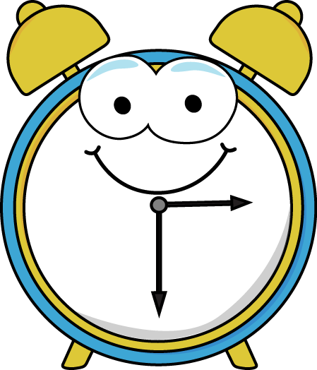 Friendly Alarm Clock Illustration for Kids’ Time Learning Resources