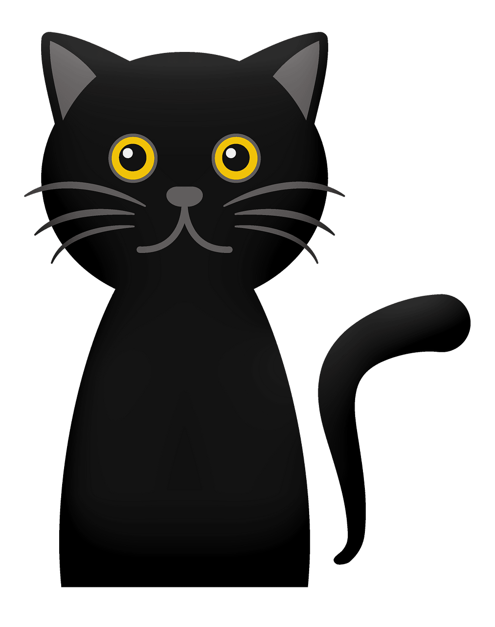 Black Cat Svg Clipart Black Cat Cat Png Cat Clipart Cats Clipart