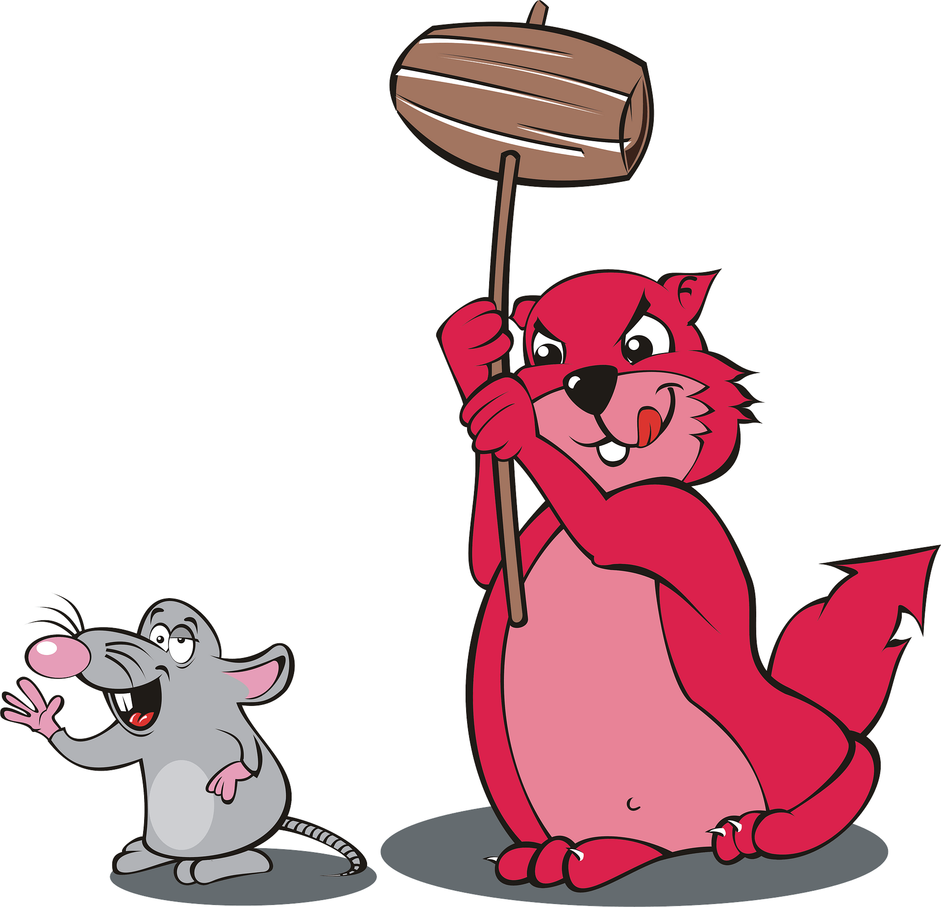 cat chasing mouse cartoon