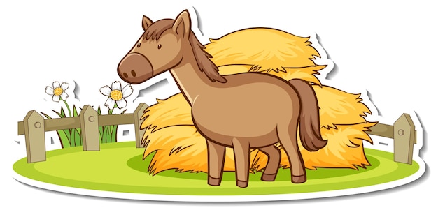 Cow Eating Hay Clipart - Horse Eating Hay Clip Art Transparent PNG ...