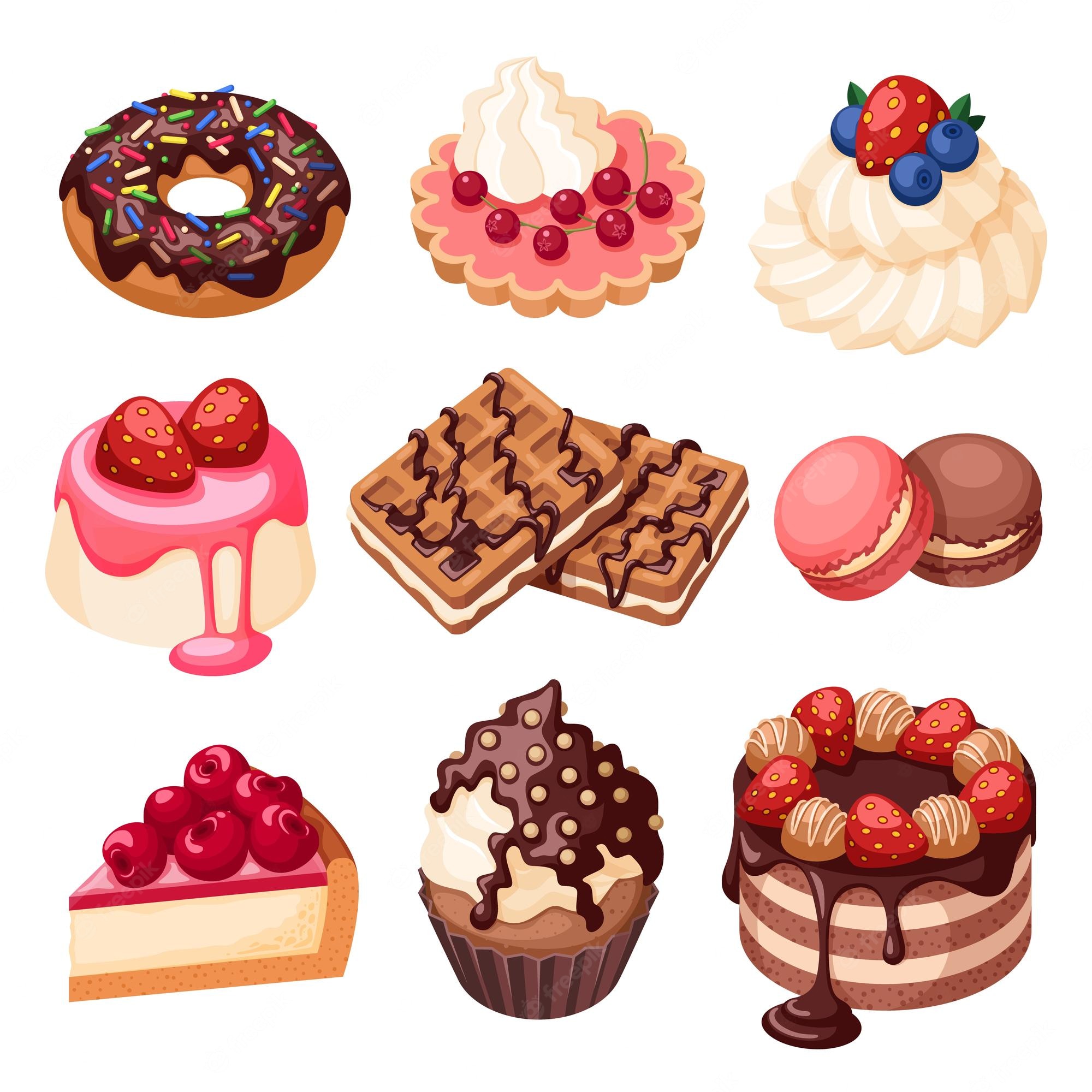 Dessert Clipart French Pastries Clipart Sweets Png Clip Art Library