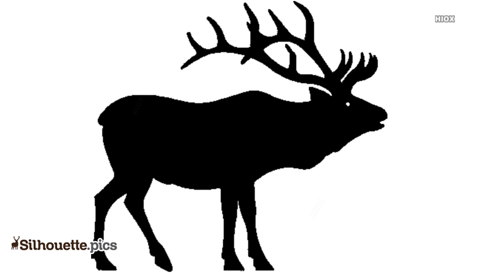 Elk Silhouette Clipart - Free Vector Illustration for Design & Print